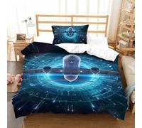 RWKAVZLOP Aerei passeggeri 3D Stampa Set Di Biancheria Da Letto Microfibra Set Copripiumino in Con Federa Con Chiusura A Cerniera 2 Pezzi Per Bambini E Adulti Single（135x200cm）
