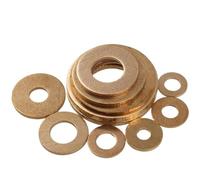 RWLQWEA Cxiang-Rondelle Piatte M2 M2.5 M3 M4 M5 M6 M8 M10 M12 M14 M16 Solid Brass Washe Solid Brass Copper Flat Washer, Rondelle Piatte(M2X5X0.5mm 50pcs)