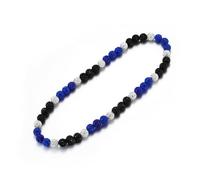 RWQIAN Collana con perline da baseball per uomini e ragazzi, accessorio ispirato alle catene a goccia con strass diamantati, regalo per la creazione di gioielli per atleti della squadra di baseball