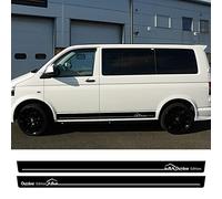 RWRAPS 2 pezzi adesivi laterali portiera auto decalcomanie pellicola in vinile, adatti per VW Multivan Transporter Caravelle T5 T6 Tuning accessori auto