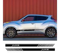RWRAPS 2 pezzi adesivi per gonna laterale portiera auto strisce linea di cintura decorazione decalcomanie in pellicola vinilica, adatti per accessori auto Nissan Juke
