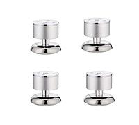 RWRAPS 4 pezzi di gambe per mobili spesse in lega di alluminio, gambe per mobili regolabili, gambe per mobili resistenti all'usura (6c (Argento 8 cm/3,15 pollici)