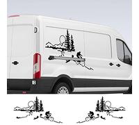 RWRAPS Adesivi per furgoni Decalcomanie universali Auto Camper Camper Vans Grafica Copertura in vinile, adatta per Ford Transit VW Caddy Renault Trafic