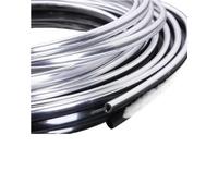 RWRAPS Strisce AntiGraffio Porta Auto 6 M per Striscia Protezione AntiGraffio per Bordi Paraurti, Striscia Anticollisione, Striscia Decorativa Modanatura in PVC Argento Fai Te