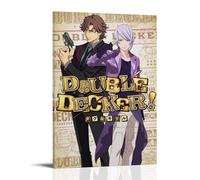 RWTWQGEQWGR Double Decker! Poster decorativo da parete, motivo: Doug & Kirill, 50 x 75 cm, con cornice