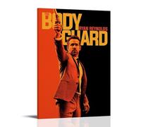 RWTWQGEQWGR Poster artistico decorativo da parete con immagine di The Hitman's Bodyguard, 20 x 30 cm, con cornice