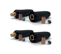 RX WELD Cavo di saldatura Rapido Coppia DINSE-Style (100Amp-200Amp (#6-#4) 10-25 SQ-MM 2-set)