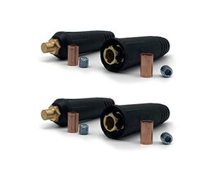 RX WELD Cavo di saldatura Rapido Coppia DINSE-Style (100Amp-200Amp (#6-#4) 10-25 SQ-MM 2-set)