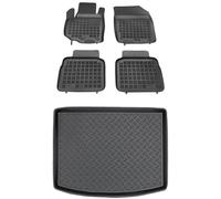 MOTOS Set di tappetini in gomma e tappetini in Pe per il bagagliaio Suzuki SX4 S-Cross II 2013-2021 Migliorate il vostro comfort di viaggio con il tappetino antiscivolo per auto - tappetino per auto p