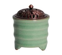 RXBFD Bruciatore di incenso elettronico, Forno per aromaterapia in Ceramica con Temperatura Regolabile - Diffusore di aromi per Lampada a Olio Essenziale di Legno di agar