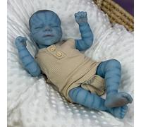 RXDOLL Avatar Reborn Baby Bambole Ragazza 45,7 cm Addormentato Realistico Neonato Ragazza Morbido Corpo Realistico Avatar Bambole Del Bambino Che Sembra Real Silicone Neonati Elfo Bambola
