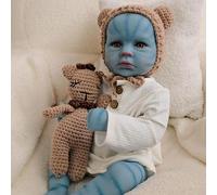 RXDOLL Avatar Reborn Baby Dolls Loulou Awake 50,8 cm Realistico Neonato Bambola Bambola Bambola Morbido Corpo Realistico Avatar Baby Bambole Che Sembrano Real Silicone Babies Elfo Doll
