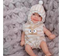 RXDOLL Bambola in miniatura in silicone da 15,2 cm, bambola rinata in silicone, corpo completo, realistica, carina che sembra reale micro morbida bambola appena nata per regali per bambini