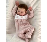 RXDOLL Bambola neonata anatomicamente corretta da 50,8 cm, realistica, in silicone, per dormire, lavabile, con giocattolo per l'alimentazione