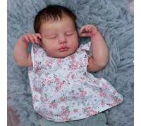 RXDOLL Bambola realistica Loulou 20 pollici che dorme rinata bambola in silicone corpo intero neonate anatomicamente corrette bambole rinate che sembrano reali per età 3+