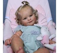 RXDOLL Bambole realistiche da 20 pollici in silicone per tutto il corpo della ragazza anatomicamente corretta bambole che sembrano reali sorridenti bambola neonato con giocattoli per l'alimentazione