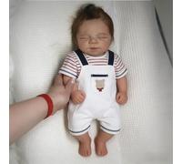 RXDOLL Bambole realistiche da 45,7 cm in silicone per tutto il corpo della ragazza che dorme bambola neonata realistica che sembra vita reale bambole rinate in silicone completo per ragazze regali