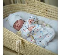RXDOLL Bambole realistiche del bambino rinato del silicone del corpo intero che dorme ragazza appena nata 20 pollici realistici anatomicamente corretti bambole del bambino che sembrano vero silicone