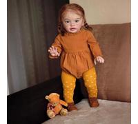 RXDOLL Bambole realistiche di dimensioni enormi Pippa 66 cm Bambole Reborn realistiche Bambole Ragazza Morbido Panno in Vinile Corpo Reale Bambola Del Bambino Che Sembra Reale Neonati Ragazze Regali
