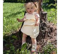 RXDOLL Bambole realistiche di grandi dimensioni, capelli biondi, 66 cm, in morbido tessuto in vinile, principessa Pippa Girl che sembrano realistiche bambole per neonati giocattolo per bambini regalo