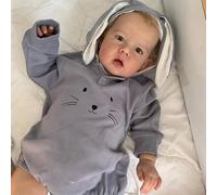 RXDOLL Bambole realistiche di grandi dimensioni Liam 71,1 cm realistiche Reborn Toddler Bambole Ragazzo Morbido Panno in Vinile Corpo Real Looking Bambola Del Bambino per Bambini Regali di Natale