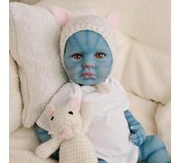 RXDOLL Bambole realistiche Reborn Baby Bambole Avatar Girl 20 Pollici Realistica Bambola Neonata Panno Morbido Corpo Pesato Avatar Bambole Che Sembrano Real Silicone Neonati Elfo Ragazze Regali