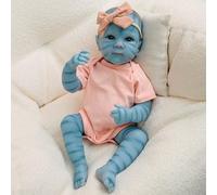 RXDOLL Bambole realistiche Reborn Baby Bambole Avatar Girl 45,7 cm Realistiche Bambole Bambole Che Sembrano Reale Avatar Bambole In Silicone Bambola Fatta A Mano con Corpo in Panno Morbido per 3+ Anni