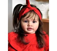 RXDOLL Bambole realistiche Reborn Baby Girl 26 pollici Big Size Reborn Toddler Girl Cloth Body Lifelike Baby Dolls That Look Real Silicone Babies Toddler Doll for Girls 3+