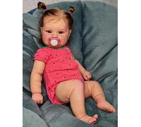 RXDOLL Bambole realistiche Reborn Bambole Bella Ragazza 61 cm Realistica Bambola Reborn Bambola Che Sembra Real Morbido Panno Bambole Neonate con Arti in Vinile per Bambini Età 3+