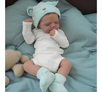 RXDOLL Bambole realistiche Reborn Bambole Ragazza 45,7 cm Real Life Baby Doll Corpo Morbido Realistico Neonato Vinile Silicone Full Body Anatomicamente Corretto Bambole per Bambini Regali di Natale di