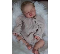 RXDOLL Bambole realistiche Reborn Bambole Ragazza 48,9 cm Addormentato Neonato Ragazzo Morbido Corpo in Panno Realistico Bambole Che Sembrano Real Silicone Bambola Neonata per Bambini 3+ o