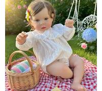 RXDOLL Bambole realistiche Reborn Bambole Ragazza 50 cm Realistica Bambola Neonata Morbido Panno Morbido Corpo Bambole ponderate Che Sembrano Real Silicone Bambola Neonata per Ragazze Giocattoli di