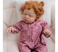 RXDOLL Bambole realistiche Reborn da 48 cm, realistiche bambole che dormono, dall'aspetto reale, con corpo in panno morbido, giocattoli ponderati fatti a mano per bambini dai 3 anni in su