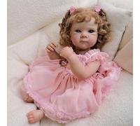 RXDOLL Bambole realistiche Reborn in silicone Full Body Girl 45,7 cm anatomicamente corretto realistiche bambole neonati che sembrano bambole reali con giocattoli per l'alimentazione
