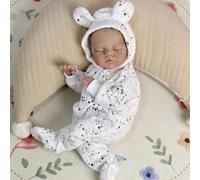 RXDOLL Bambole Reborn Addormentata da 48 cm che sembra realistica bambola neonato in morbido tessuto corpo ponderato realistica neonati con arti snodabili giocattoli regali di compleanno per bambini