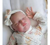 RXDOLL Bambole Reborn Baby Bambola Addormentata 50,8 cm Bambola realistica in tessuto morbido Bambole rinate realistiche che sembrano veri giocattoli in silicone per bambini dai 3 anni in su