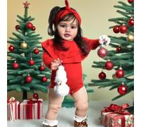 RXDOLL Bambole Reborn Baby Girl 66 pollici Bambola rinata di grandi dimensioni Bambole Reborn Corpo in panno morbido Bambole realistiche che sembrano Real Silicone Vinyl Baby Doll con accessori