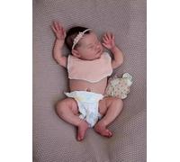 RXDOLL Bambole Reborn Baby in silicone a corpo intero, 50,8 cm, realistiche bambole che sembrano veri neonati che dormono bambola lavabile realistica per bambini dai 3 anni in su o collezionisti