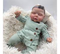 RXDOLL Bambole Reborn Baby in silicone a corpo intero 50,8 cm, realistico, lavabile, vita come baby doll che sembrano veri neonati addormentati, regalo per bambini dai 3 anni in su