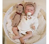 RXDOLL Bambole Reborn Baby in silicone corpo intero 45,7 cm vita realistica come vinile che dorme bambola bambino ragazzo vita reale neonati impermeabile bambola giocattolo bambini regali per bambini