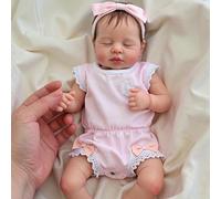 RXDOLL Bambole Reborn Baby in Silicone Full Body Girl 20 Pollici Realistica Bambola Neonata Che Dorme Realistico Bambole Del Silicone Che Sembrano Vita Reborn Bambini per Ragazze Giocattoli