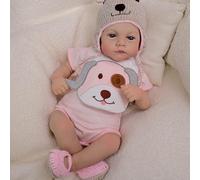 RXDOLL Bambole Reborn Bambola realistica con corpo in panno morbido che sembra reale realistico Neonato Preemie Baby Dolls 45,7 cm Occhi Aperti Giocattoli morbidi per bambini