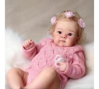 RXDOLL Bambole Reborn Bambole in Silicone Full Body 45,7 cm Bambola Realistica Anatomicamente Corretta Neonata Realistica Silicone Neonati Bambole Posable Baby per Ragazze 3+