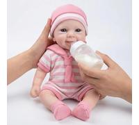 RXDOLL Bambole reborn in vero silicone da 30,5 cm, realistica, realistica, squishy, in silicone, corpo intero, bambola per neonati con vene realistiche