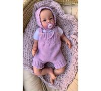 RXDOLL Bambole Reborn Luca realistica da 48 cm, dall'aspetto realistico, in morbido tessuto ponderato, con bei vestiti e capelli dipinti per bambini dai 3 anni in su