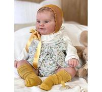 RXDOLL Bambole rinate con corpo in silicone completo, 45,7 cm, realistica, occhi aperti, anatomicamente corretta, realistica, bambola neonata posabile per bambini dai 3 anni in su