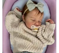 RXDOLL Bebe Reborn Femmina Tutta In Silicone 50CM Bambole Reborn Silicone Morbido Corpo Intero Bambole Femmine Realistiche Che Sembrano Vere Impermeabile Giocattoli