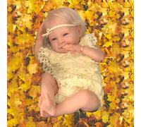 RXDOLL Dolce Sorriso Ragazza Reborn Baby Dolls Corpo Morbido Panno 45,7 cm Realistico Neonato Bambole Occhi Aperti Realistici Bambini In Silicone Che Sembrano Vita Reale Bambola Bambino Giocattolo