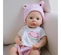 RXDOLL Full Solid Silicone Baby Doll Girl 30,5 cm Mini Reborn Baby Dolls Silicone Full Body Realistico Neonato Bambole Che Sembrano Vita Reale Micro Babies Girl Doll