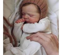 RXDOLL Life Like Reborn, bambola in silicone a corpo intero, 45,7 cm, realistica, per neonata, anatomicamente corretta, lavabile, per bambini dai 3 anni in su